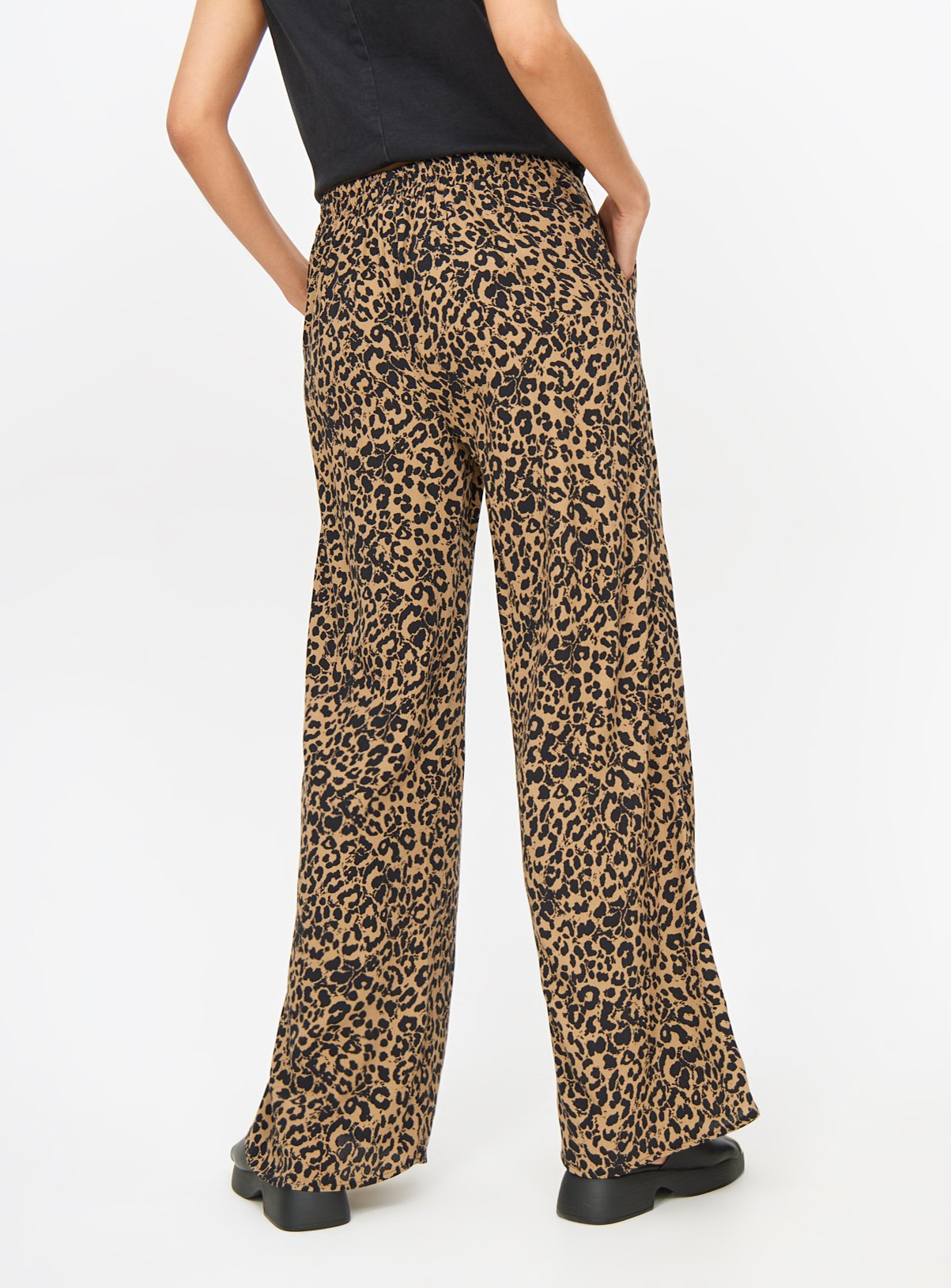 Leopard Print Wide Leg Coord Trousers  16 - Image 4 thumbnail